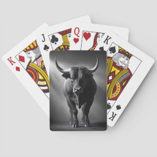Bull Wildlife Majestic Nature Life Art Wallpaper Playing Cards