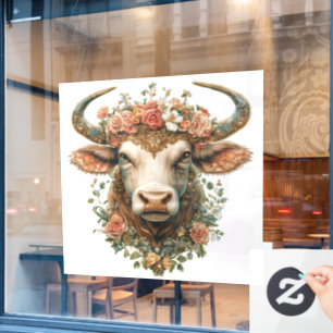 Bull Window Cling