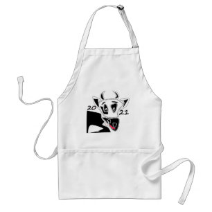Bull, year of the bull, 2021, funny bull standard apron