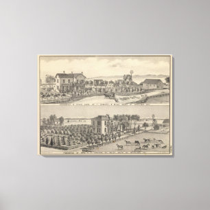 Bullard, Jackson residences Canvas Print