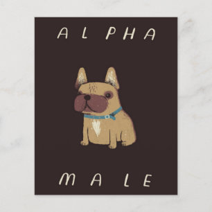 Bulldog Alpha Male Bulldog Lovers Gift Flyer