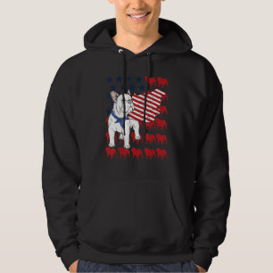 Bulldog American Flag 4th Of July Men Women Usa Vi Hoodie