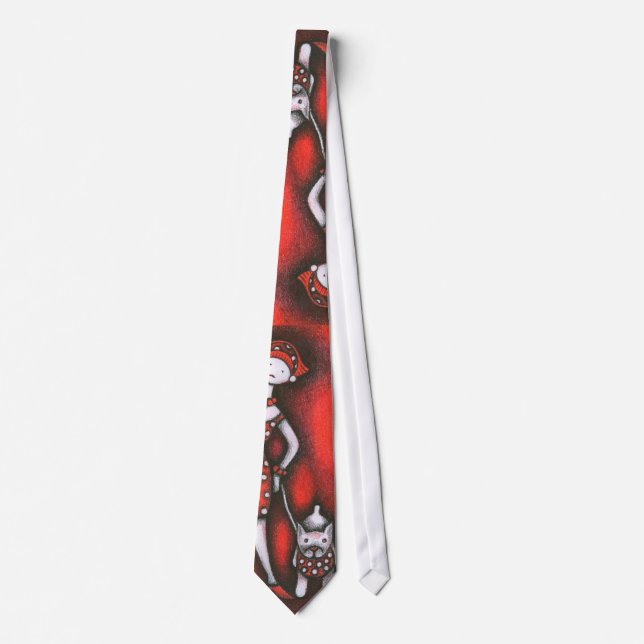 bulldog and woman tie (Front)