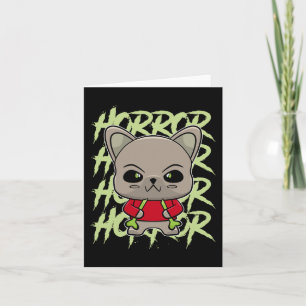 Bulldog Anime Dog Horror Occult  Card