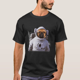 Bulldog Astronaut Dog Deep In Space Cosmic T-Shirt