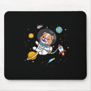 Bulldog Astronaut  Mouse Pad