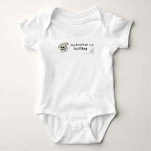 bulldog baby bodysuit