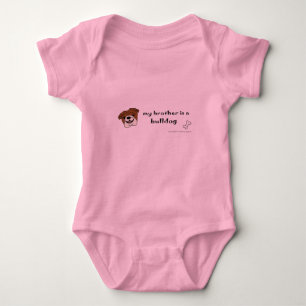 bulldog baby bodysuit