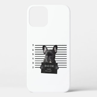 Bulldog Bad Dog Jail Frenchie Dog Mum Lover iPhone 12 Case