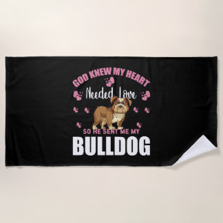 BULLDOG BEACH TOWEL