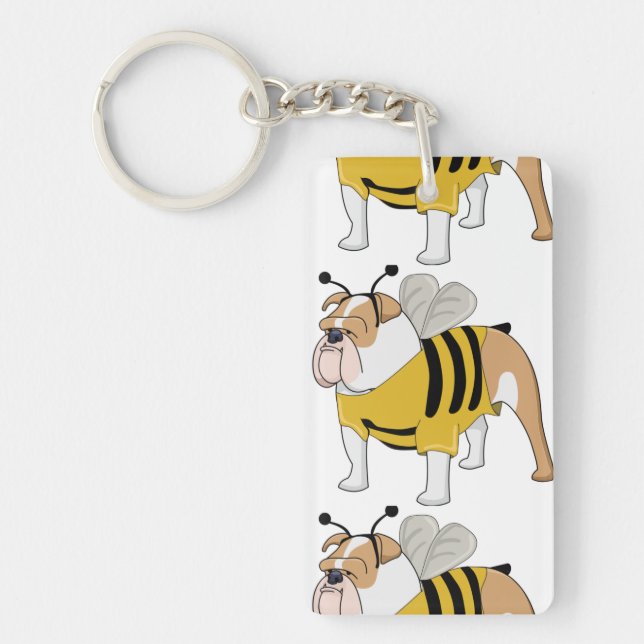 bulldog bee key ring (Front)