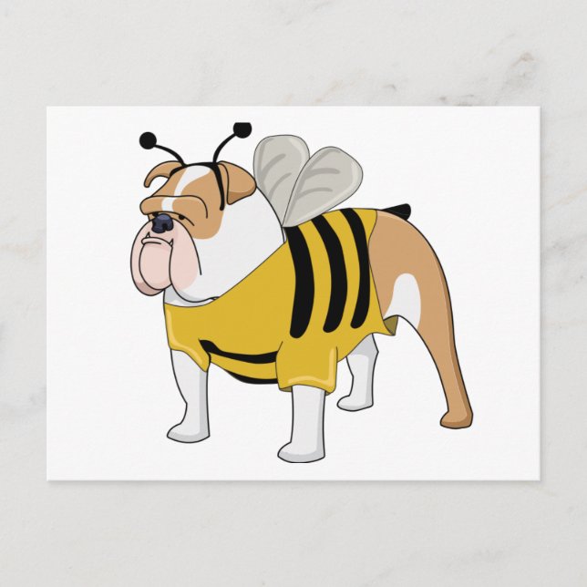 bulldog bee postcard (Front)