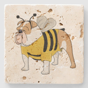 bulldog bee stone coaster