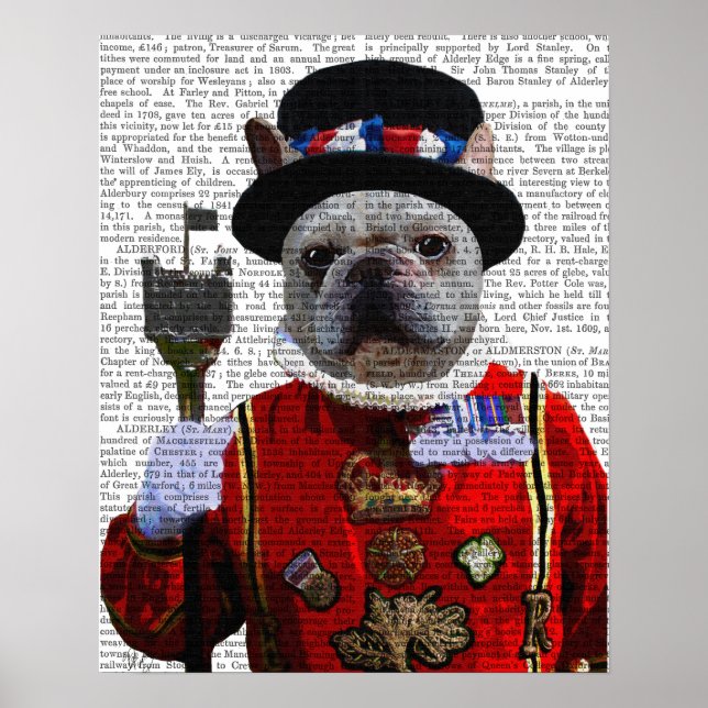 Bulldog Beefeater Poster (Front)