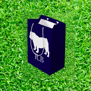 Bulldog Blue Golf Medium Gift Bag