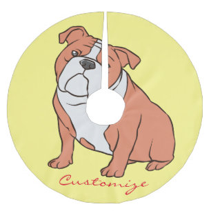 Bulldog Breed Thunder_Cove  Brushed Polyester Tree Skirt