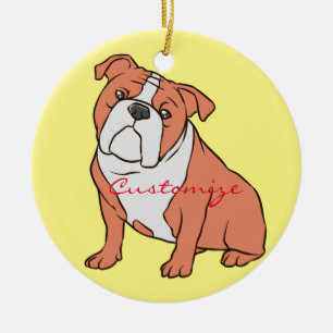 Bulldog Breed Thunder_Cove Ceramic Tree Decoration