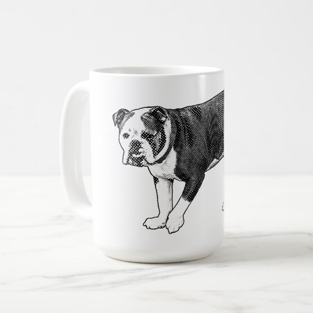 Bulldog Brunch, Manga Dot Mug (Front Left)