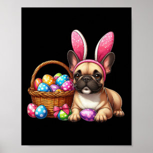 Bulldog Bunny Happy Easter Bulldog Lover Easter Bu Poster