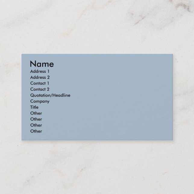Bulldog Cheer Mum Calling Card (Front)