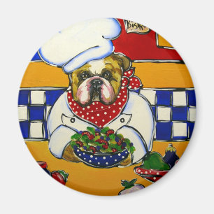 Bulldog Chef Magnet