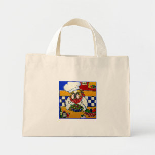 Bulldog Chef Mini Tote Bag