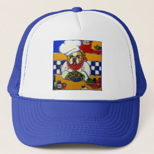 Bulldog Chef Trucker Hat