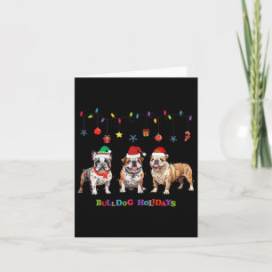 Bulldog Christmas3  Card