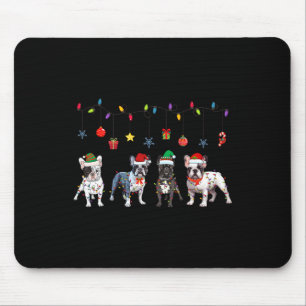 Bulldog Christmas5  Mouse Pad