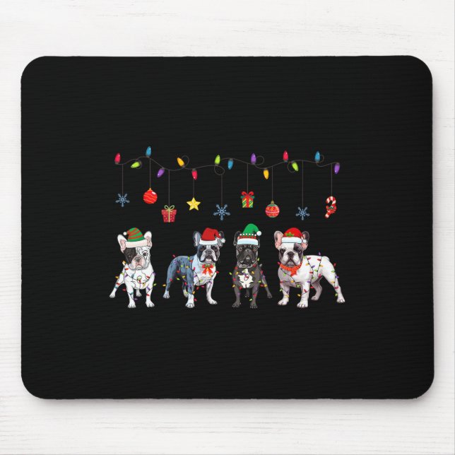 Bulldog Christmas5  Mouse Pad (Front)