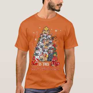 Bulldog Christmas Tree Is This Jolly Enough Merry  T-Shirt