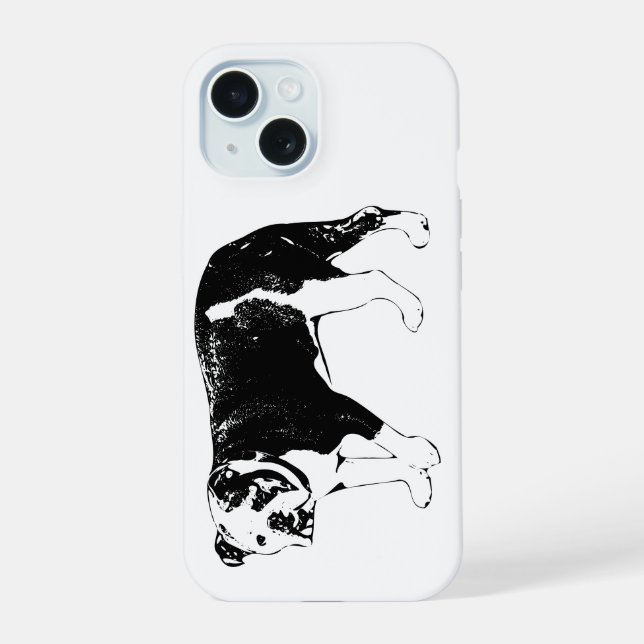 Bulldog Clarity, Iconic Edge iPhone 15 Case (Back)