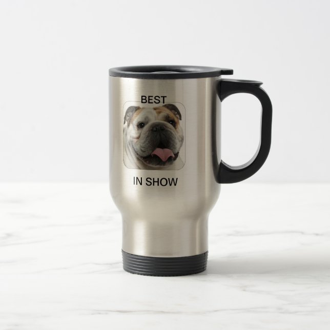 bulldog coffee travel mug (Right)