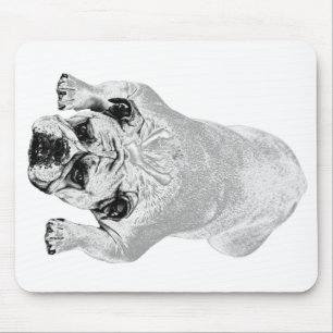 Bulldog Comfort Desk Inspiration Mouse Pad