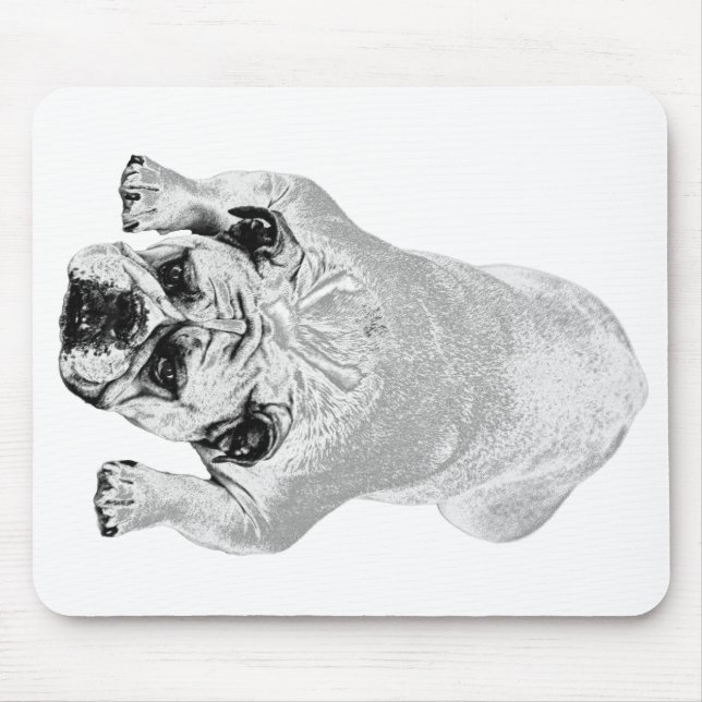 Bulldog Comfort Desk Inspiration Mouse Pad (Front)