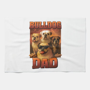 Bulldog Copy Tea Towel