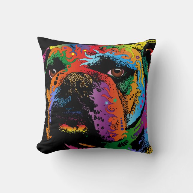 Bulldog Cushion (Front)