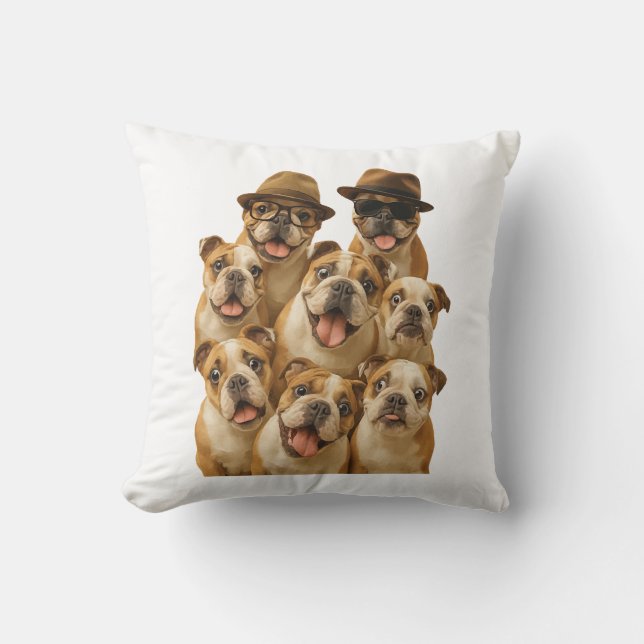 Bulldog Cushion (Front)