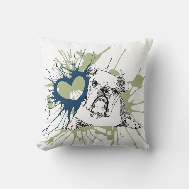 Bulldog Cushion (Front)