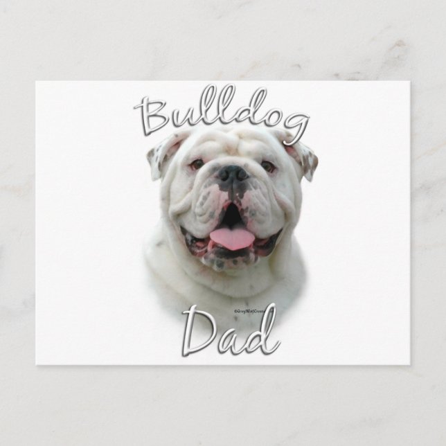 Bulldog Dad 2 Postcard (Front)