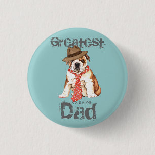 Bulldog Dad 3 Cm Round Badge