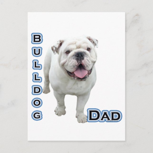 Bulldog Dad 4 Postcard (Front)