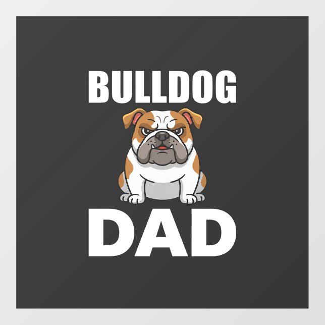 Bulldog Dad Cartoon Dog Lover (Sheet)