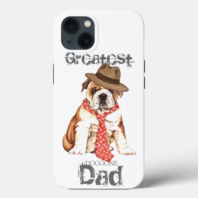 Bulldog Dad Case-Mate iPhone Case (Back)