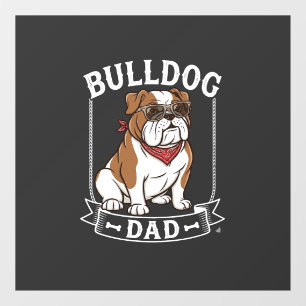 Bulldog Dad Dog Sunglasses Bandanna