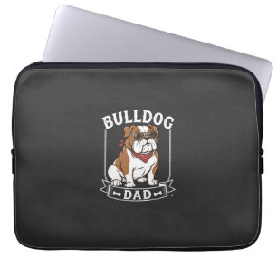 Bulldog Dad Dog Sunglasses Bandanna Laptop Sleeve