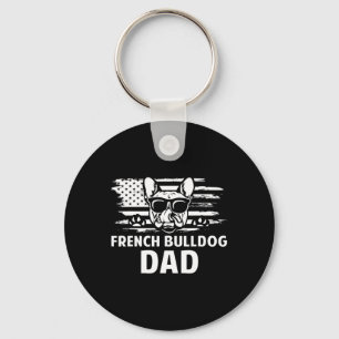 Bulldog Dad Frenchie Lover Gift Dog Owner Key Ring