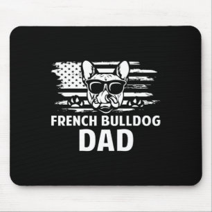 Bulldog Dad Frenchie Lover Gift Dog Owner Mouse Pad