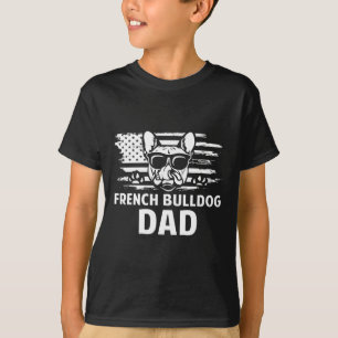 Bulldog Dad Frenchie Lover Gift Dog Owner  T-Shirt