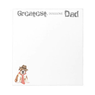 Bulldog Dad Notepad